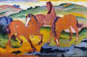 Franz Marc Grazing Horses iv (mk34) painting